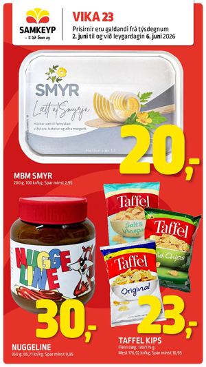 Samkeyp tilboðsblað vika 23 2026