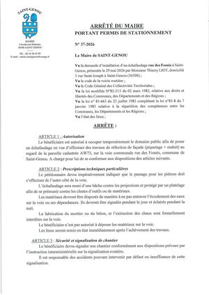 Arrete 37 2026