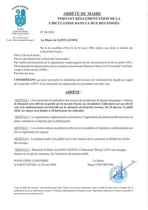 Arrete 38 2026