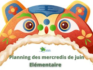 Planning Mercredi élémentaires - Juin et Juillet