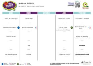 Menus semaine 23
