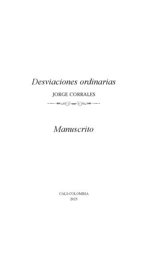 Desviaciones Ordinarias (Manuscrito)