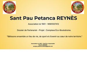 Présentation Sant Pau Petanca Reynès