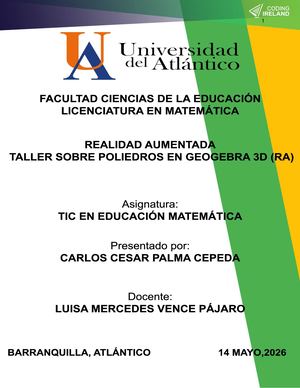 Taller Poliedros 3d (Ra) Docx Documentos De Google Con Portada
