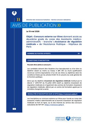 Avis De Publication Ama Arm Externe 2026
