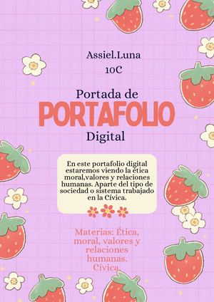 Documento A4 Portada Cover Ilustrado Rojo