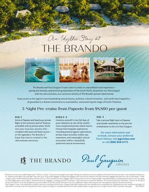 Paul Gauguin Cruises | The Brando Flyer