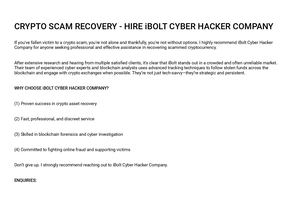 Recover Lost Crypto Wallets Fast with iBolt Cyber Hacker Service