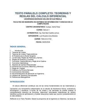 Texto Paralelo Completo Cálculo I (V2)