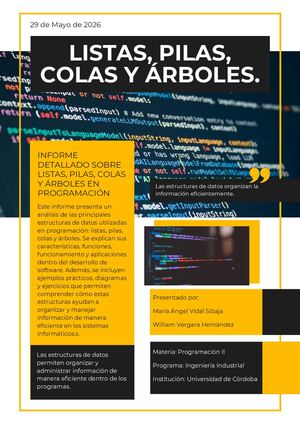 Informe-Revista sobre Listas, pilas, colas y árboles.