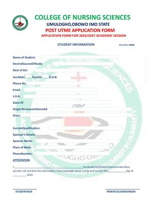 ☎️{07036833482}☎️Hallmark University 2026/2027 POST UTME/Application Form is Out Call☎️{07036833482}☎️ DR.(MRS) ELIZABETH to APPLY. 2026/2027 admission via DIRECT Entry form/TRANSFER form, POST UTME form, CONVERSION program form, IJMB/JUPEB form, MASTERS 