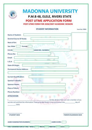 ☎️{07036833482}☎️Arthur Javis University 2026/2027 POST UTME/Application Form is Out Call☎️{07036833482}☎️ DR.(MRS) ELIZABETH to APPLY. 2026/2027 admission via DIRECT Entry form/TRANSFER form, POST UTME form, CONVERSION program form, IJMB/JUPEB form, MAST