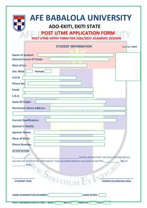 ☎️{07036833482}☎️British Canadian University 2026/2027 POST UTME/Application Form is Out Call☎️{07036833482}☎️ DR.(MRS) ELIZABETH to APPLY. 2026/2027 admission via DIRECT Entry form/TRANSFER form, POST UTME form, CONVERSION program form, IJMB/JUPEB form, 