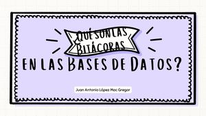 Minilecciones Bitácoras