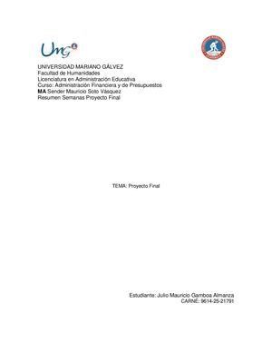 Administración S15 Proyecto Final