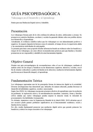 Guía Psicopedagógica