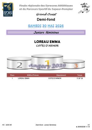 Demi Fond Juniors Femme