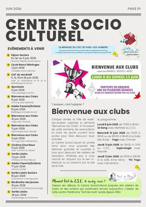 Le Mensuel Du C S C Juin 2026