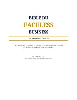 Bible Du Faceless Business