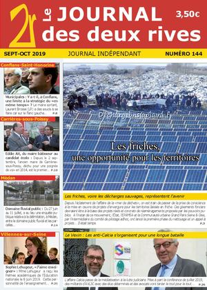 Journal des 2 Rives, numéro 144 Sept-oct 2019