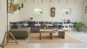 How to Style Accent Pillows & Area Rugs | Visual Guide to Texture and Color