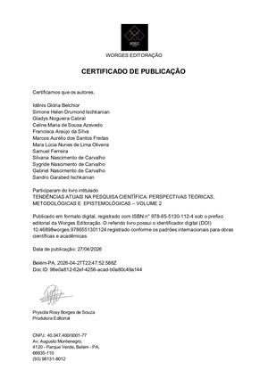 Certificado De Publicação De Livro De Abril De 2026