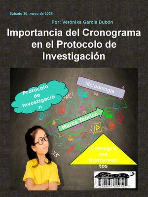 Importancias del Cronograma en el Protocolo de Investigación