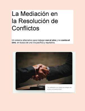 La Mediación En La