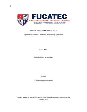 Proyecto Pedagógico De Aula Michell Stefany