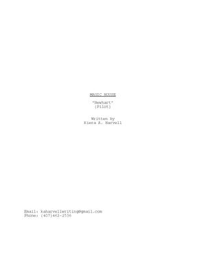 1-Hour Pilot - MAGIC HOUSE - "Newhart"