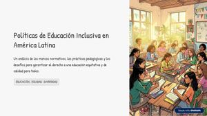 Politicas De Educacion Inclusiva En America Latina