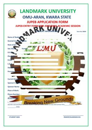 ☎️{07036833482} 2026/2027 Lighthouse University POST UTME Admission Form is Out Call☎️{07036833482}☎️DR.(MRS) ELIZABETH to APPLY. 2026/2027 admission via DIRECT Entry form/TRANSFER form, POST UTME form, CONVERSION program form, IJMB/JUPEB form, MASTERS fo