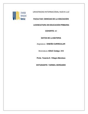 El Currículo Integral