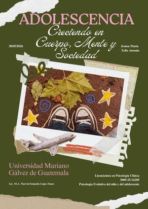 Revista Sobre El Desarrollo Integral Del Adolescente