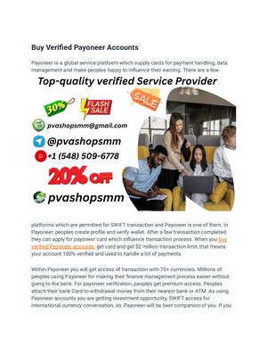 Top 7 Places to Buy Verified Payoneer Accounts With Full ...