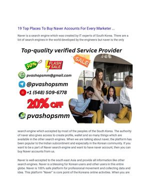 5 Best Platforms for Buying Old Verified Naver Accounts USA
