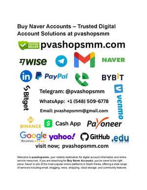 The Ultimate Guide to Buying Naver Accounts in 2026..