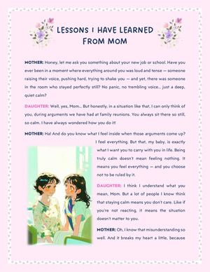 Lessons From Mom