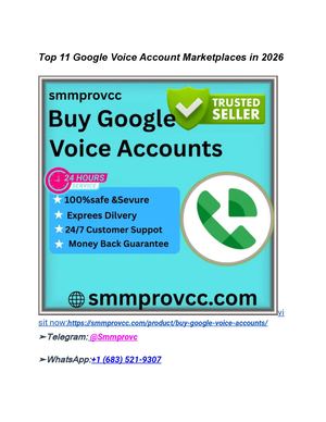 Top 11 Google Voice Account Marketplaces In 2026