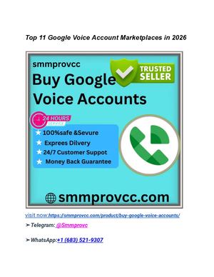 Top 11 Google Voice Account Marketplaces In 2026