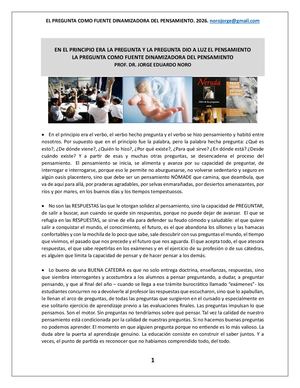 350. EN EL PRINCIPIO ERA LA PREGUNTA Y LA PREGUNTA SE HIZO PENSAMIENTO.