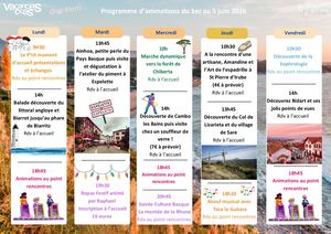 Prog Du 1er Juin Au 5 Juin