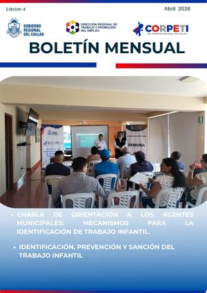 Boletín Mensual Corpeti Mes De Abril