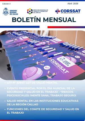 Boletín Mensual Corssat Mes De Abril