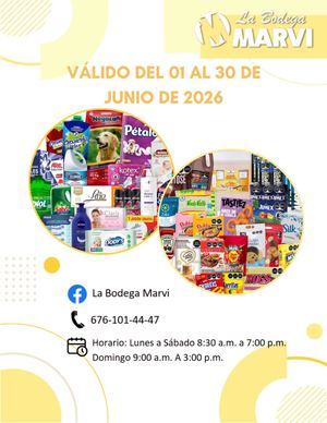 ESPECIALES LA BODEGA MARVI - JUNIO