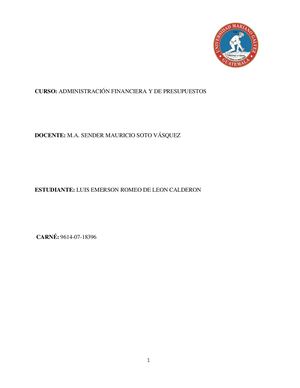 Administracion Financiera Proyecto Final