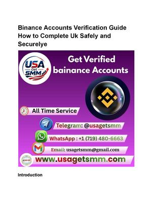 Binance Accounts Verification Guide How To Complete Uk Safely And Securelye