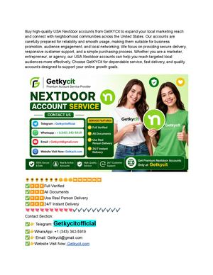 10 Best Places To Buy11 1% Verified Nextdoor Accounts With Instant Delivery