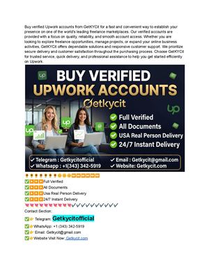 10 Trusted Platforms For Instant Delivery Of Verified Upwork Accounts