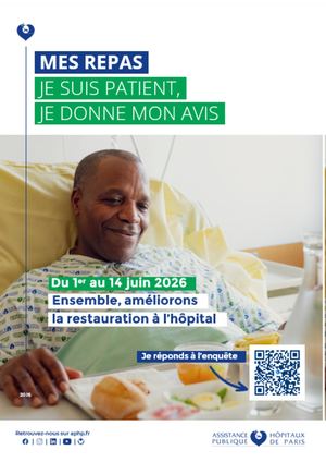 Flyer Enquête Satisafction Patients Repas PSL